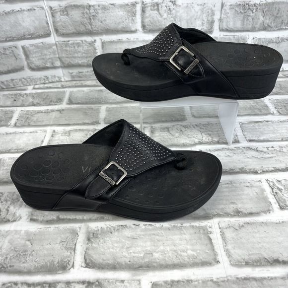 Vionic Shoes Vionic Capitola Womens Size 7 Black Leather